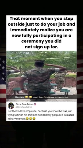 That moment when you step outside just to do your job and immediately realize you are now fully