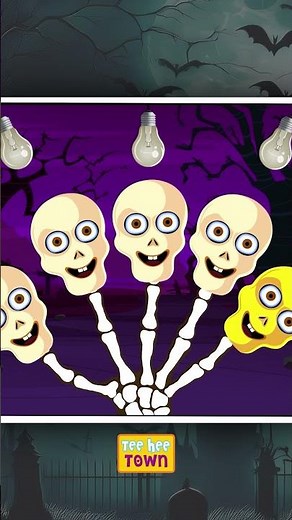 Skeleton Face Finger Family #shorts #halloween #fingerfamily