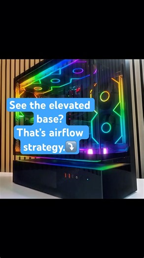 Floating Chassis + Total Airflow System | Luxvibe PC #gamingpc #shorts