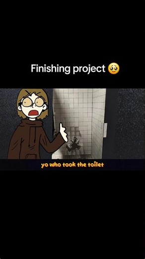 school project for the students to STOP trashing our bathrooms. #psa #shorts