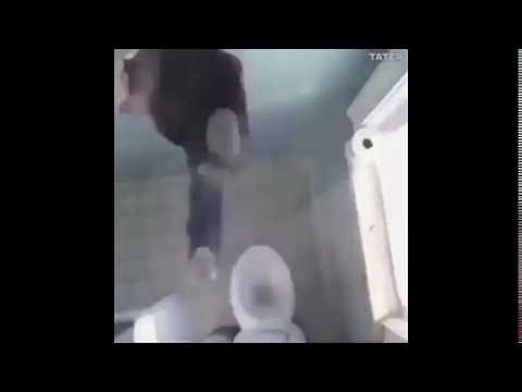 Guy Gets Pulled Through Wall (Spooky Warning!)