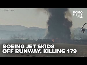 Jeju Air jetliner skids off runway and bursts into flames, killing 179