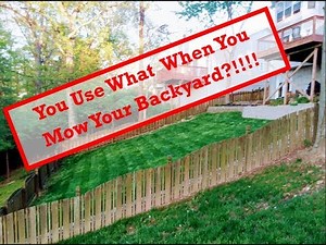 How to Mow a Steep Slope/Hill : My Secret Tip!