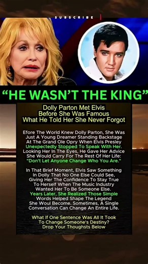 The Advice Elvis Gave Dolly Parton Before She Was Famous Still Inspires Fans