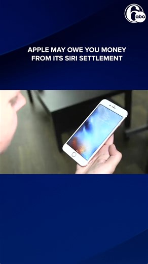 11K views · 11 reactions | Have you ever had Siri go off unintentionally? If so, you might be entitled to some cash from Apple: https://6abc.com/post/apple-siri-settlement-may-owed-money-part-class-action-lawsuit-how-file-claim/16424810/ | 6abc Action News | Facebook