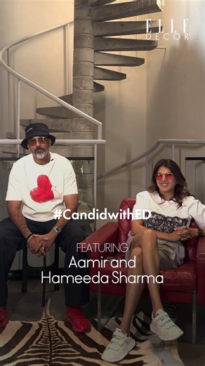 ELLE DECOR India on Instagram: "What takes more space in Aamir and Hameeda Sharma’s Hyderabad home, clothes or cars? Trick question. Stylish and suave, the designer duo sits down with ELLE DECOR India to tell us all about what went on behind the scenes of designing their dream residence. From using the Find Me app to locate each other to the best spot to unwind with pooches Tommy and Bijlee, join us as we pick the minds behind our #FebruaryMarch2025 cover home."