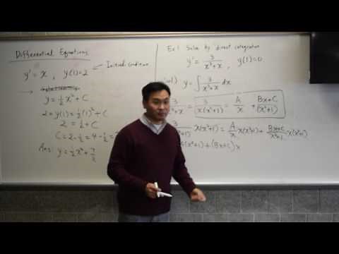 Introduction to Differential Equations 1: Direct integration