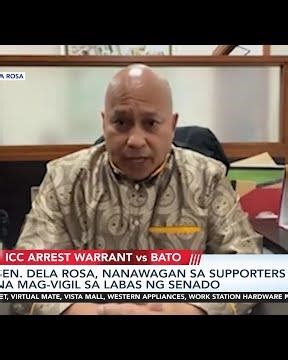 Sen. Dela Rosa, nanawagan sa supporters na mag-vigil sa labas ng Senado | 24 Oras