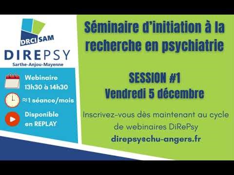 DiRePsy - Séminaire d'initiation à la recherche en psychiatrie (SESSION n°1)
