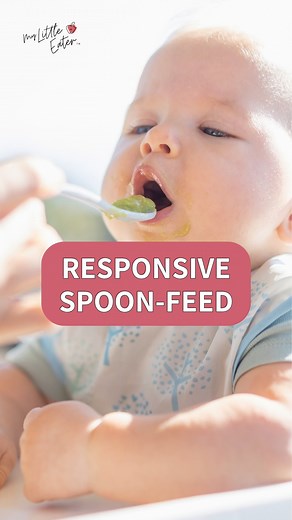 👉 Comment “𝗣𝗨𝗥𝗘𝗘” below and we’ll send you the link to our new blog on pureed food for babies: a practical guide to spoon feeding the right way! You know that baby led feeding can include spoon feeding...right? ⠀ Here’s what you’ll see in this video of a 6-month-old eating spiced oatmeal:⠀ 1️⃣ He is so eager to eat! He is showing clear signs of interest by following the spoon with his eyes, leaning forward, opening his mouth, and actually moving his mouth towards the spoon (notice how I do