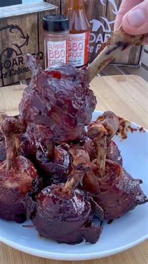 Bacon wrapped chicken lollipops | Meatkingz