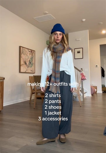Create 12 Stylish Outfits from a Capsule Wardrobe