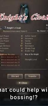 What is the Knight's Cloak? - #Wizardryvariantsdaphne #shorts #gaming #guide #gachagames #ffxiv