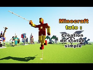 Minecraft Tuto - statue simple d'Iron Man.