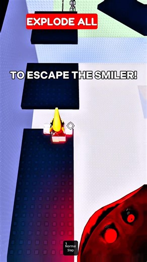 Can you escape the SMILER in Roblox? 💀 #roblox #obby #horror #shorts