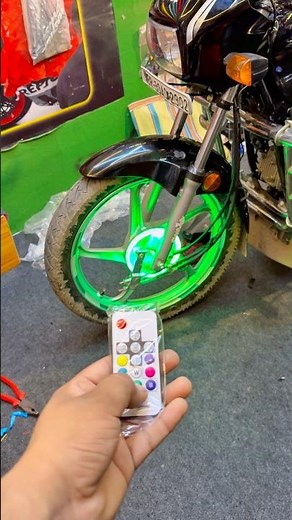 Wheel running light 😱Splendor plus🥵RGB DRL drum Led Light #shorts