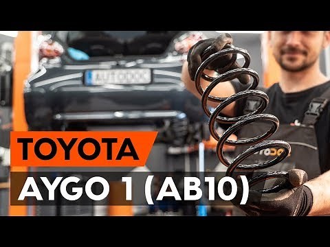 How to change rear springs on TOYOTA AYGO 1 (AB10) [TUTORIAL AUTODOC]