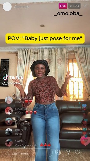 Baby Just Pose For Me Challenge on Nigerian TikTok