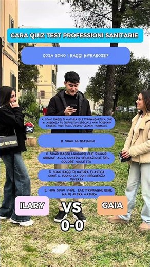 ➡️ Oggi nuova gara quiz: TEST PROFESSIONI SANITARIE … chi vincerà? 🩺