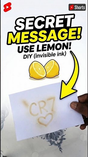 How to Write a Secret Message ✍️📜 |#shorts #science #experiment #adventurebox #viral #cr7