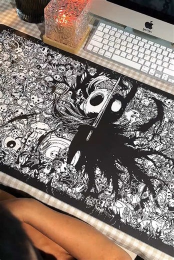 Built for late nights, headphones on, and zero notifications.#gamingontiktok #deskmat #silksong #hollowknightsilksong #gamingsetup