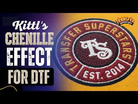 How to Turn Any Text & Image into Chenille Texture Using AI in Kittl DTF Printing Tutorial