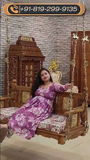 Hanging Jhula - Swing | Reversible Swing Seat | Living Room Ceiling Zhoola Seat | Handmade Furniture