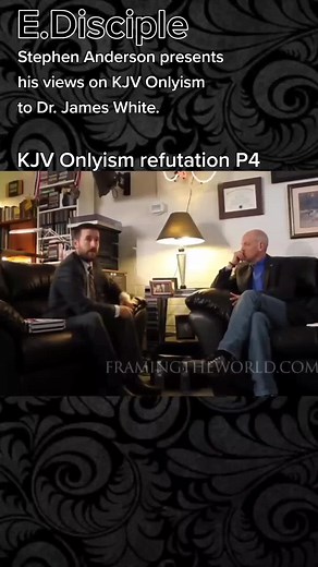 KJV Onlyism refutation P4: Stephen Anderson presents his position on KJVO to Dr. James White. #kjvo #textualcriticism #christiantiktok