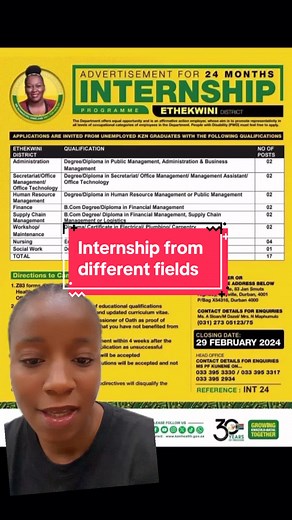 Internship Opportunities in KwaZulu Natal Department of Health