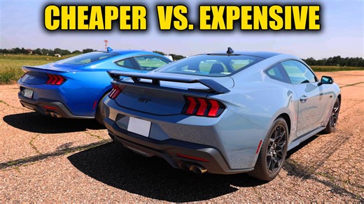 Standard 2024 Ford Mustang GT (Auto) Takes On More Expensive Mustang GT Premium (Manual)