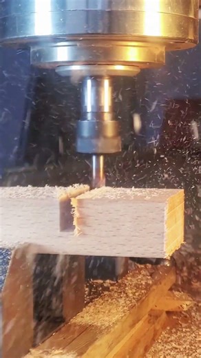 Satisfying CNC Wood Cutting ASMR 🔊#shorts