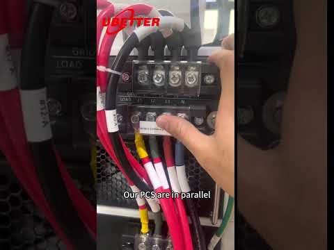 60kWh rack PCS parallel wiring method