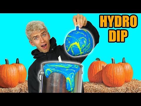 HYDRO DIP PUMPKIN!! (GHOST WARNING)