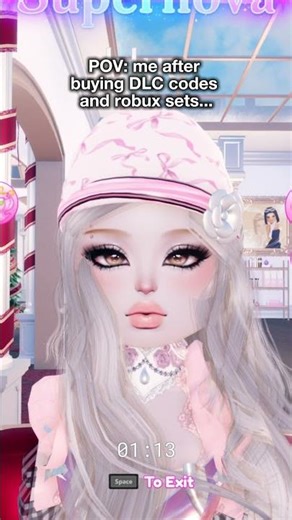 POV: ME AFTER BUYING DLC DOLL CODE FACES AND ROBUX SETS IN DRESS TO IMPRESS #dti #dresstoimpress