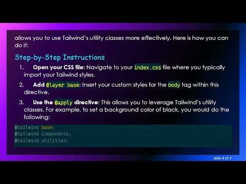 How to Style the body Tag with Tailwind CSS in Create-React-App