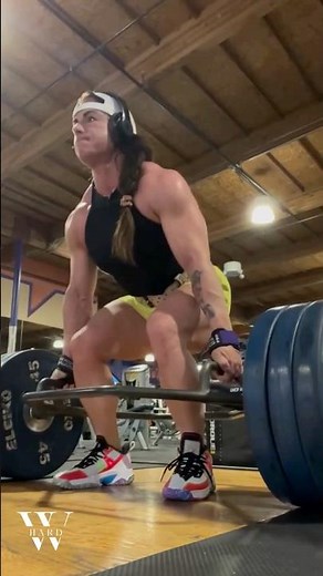 Her Hex Bar Deadlift Is FIERCE