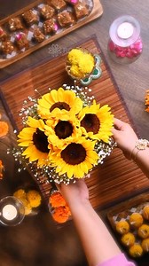 33K views | Check out this genius DIY hack for the perfect center table!  Watch till the end, and let us know in the comments if you’re going to give it a try. Craving more creative ideas? Follow @flowerauraofficial for endless inspiration and surprises! ✨ Visit floweraura.com to shop this beautiful sunflower vase. #diwali #diwalidecorations #diwali2024 #diwalidiy #diy #tabledecor (Diwali decoration) (Center table decor) (DIY decor) (DIY hack) | FlowerAura | Facebook