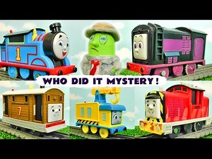 Which Toy Train Splattered The Cake Mystery Story