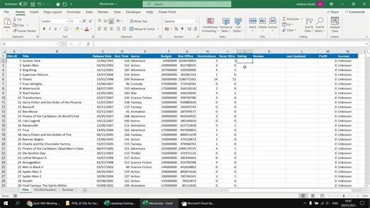 Excel VBA Introduction Part 58.30 - SQL for Excel Files - Updating Existing Data