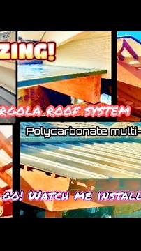 Installing an amazing pergola roof system that’s long lasting & blocks UV #youtubevideo #howto #new