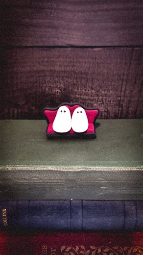 My cuddly ghosts are coming back! I've updated the sofa design for a more spooky feel 👻 | Curious Oaf