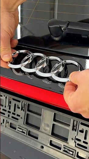 Black Audi Rings Swap | Rear Emblem DIY