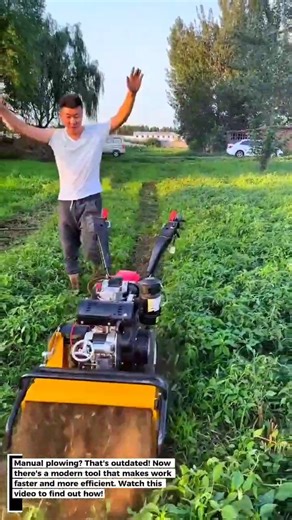 Modern Plowing with Advanced Tools