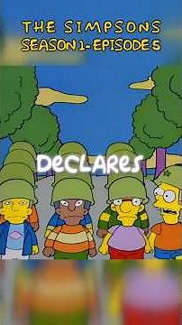 Bart Declares War on Nelson | Simpsons S01E05 Recap