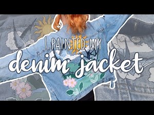 .⋆｡ PAINTING MY DENIM JACKET | ARTEZA FABRIC PAINT .⋆｡