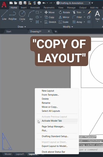 HOW TO TAKE THE COPY OF LAYOUT IN AUTOCAD | BEGINNER TO PRO | AUTOCAD ENGLISH TUTORIALS |