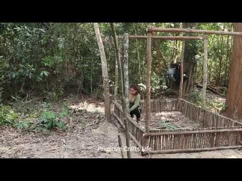 Full Video 120 Days Survival Living in Forest Build Clay Modern Villa Shelter, Oven, & Swimming Pool