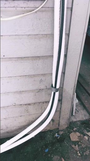 Installing Mini Split condenser with cover part 2