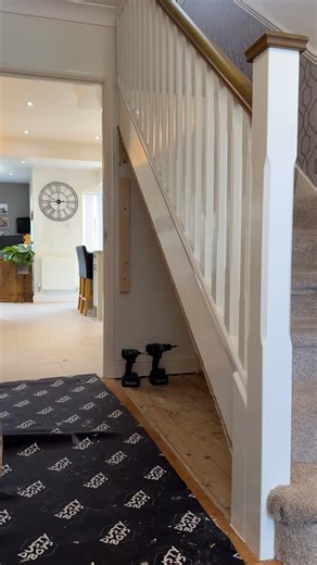 Under Stair Storage install ✨ #home #satisfying #woodworking #interiordesign #asmr | J Lewis Carpentry