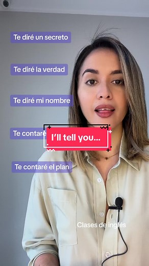 Uso del verbo 'tell' en inglés y español